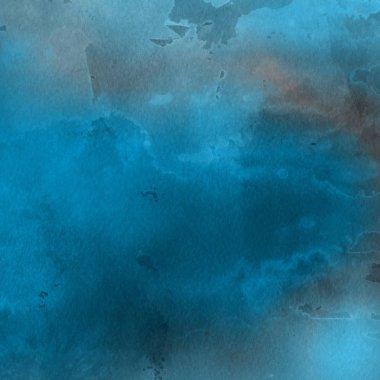 sulu boya boyama doku ile mavi arka plan