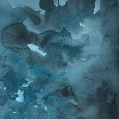 sulu boya boyama doku ile mavi arka plan