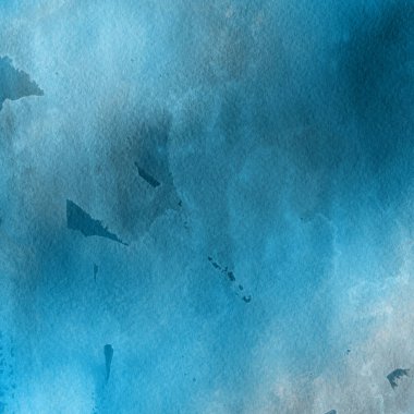 sulu boya boyama doku ile mavi arka plan