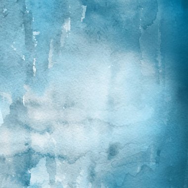 sulu boya boyama doku ile mavi arka plan