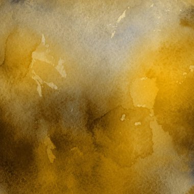 sulu boya boyama doku ile sarı arka plan