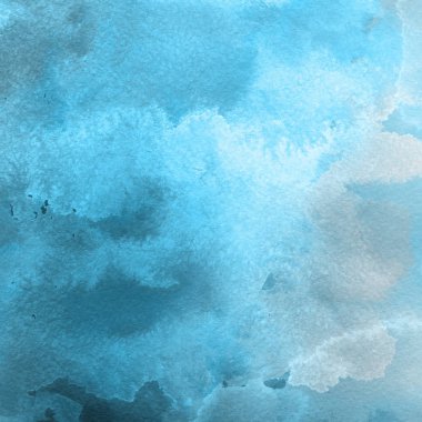 sulu boya boyama doku ile mavi arka plan