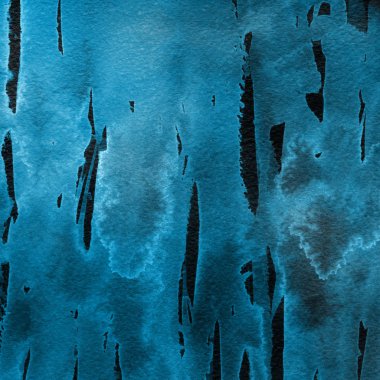 sulu boya boyama doku ile mavi arka plan