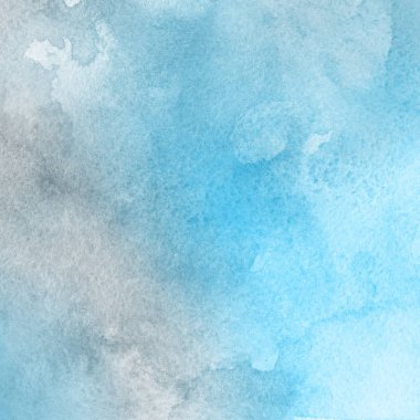 sulu boya boyama doku ile mavi arka plan