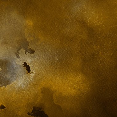 sulu boya boyama doku ile koyu sarı arka plan