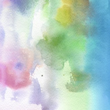 sulu boya boyama doku ile çok renkli arka plan