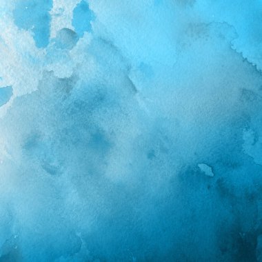 sulu boya boyama doku ile mavi arka plan