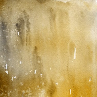 sulu boya boyama doku ile sarı arka plan