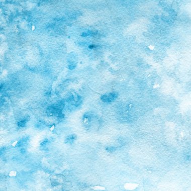 sulu boya boyama doku ile mavi arka plan