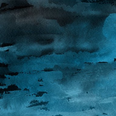 sulu boya boyama doku ile mavi arka plan