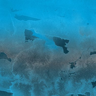 sulu boya boyama doku ile mavi arka plan