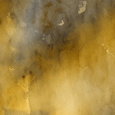 sulu boya boyama doku ile koyu sarı arka plan