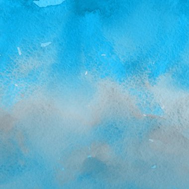 sulu boya boyama doku ile mavi arka plan