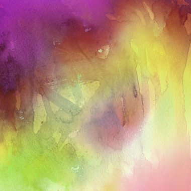 sulu boya boyama doku ile çok renkli arka plan