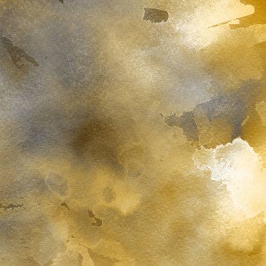 sulu boya boyama doku ile koyu sarı arka plan