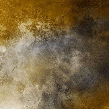 sulu boya boyama doku ile koyu sarı arka plan