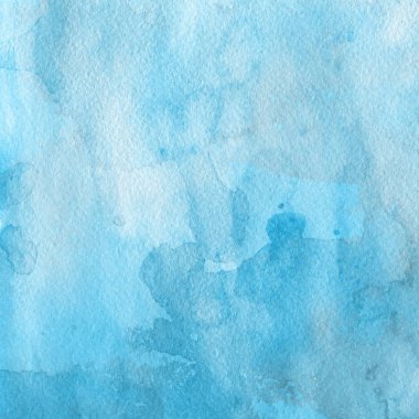 sulu boya boyama doku ile mavi arka plan