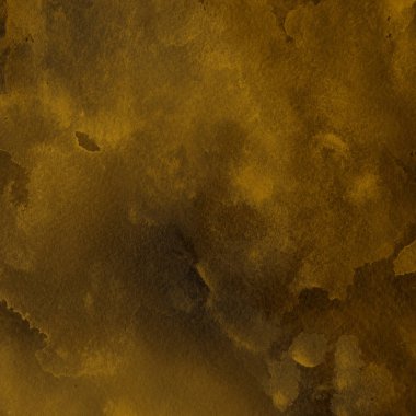 sulu boya boyama doku ile koyu sarı arka plan