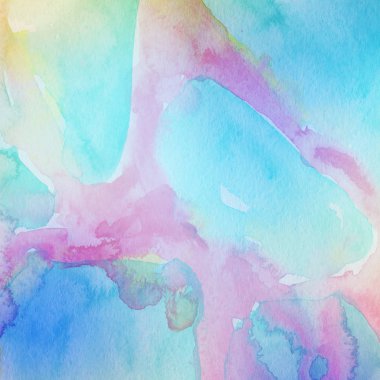 sulu boya boyama doku ile çok renkli arka plan