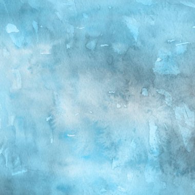 sulu boya boyama doku ile mavi arka plan