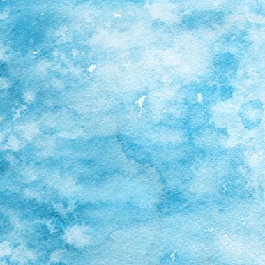 sulu boya boyama doku ile mavi arka plan