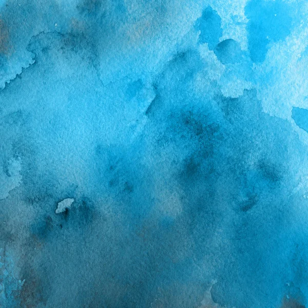 Blue Abstract Background Watercolor Paint Texture — Stock Photo, Image