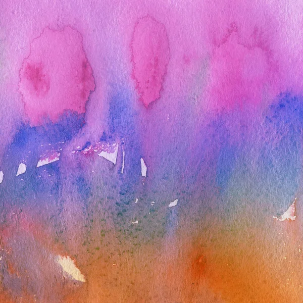 Fond Abstrait Multicolore Avec Texture Aquarelle — Photo