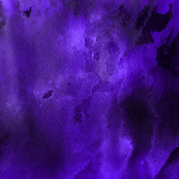 紫罗兰色水彩画纹理 抽象背景 — 图库照片