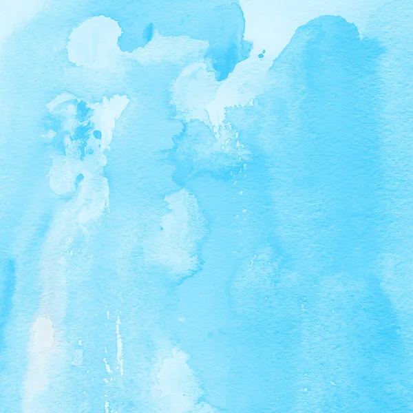 Sfondo Astratto Blu Con Texture Vernice Acquerello — Foto Stock