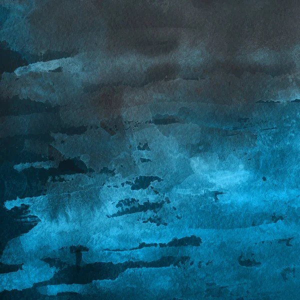 sulu boya boyama doku ile mavi arka plan