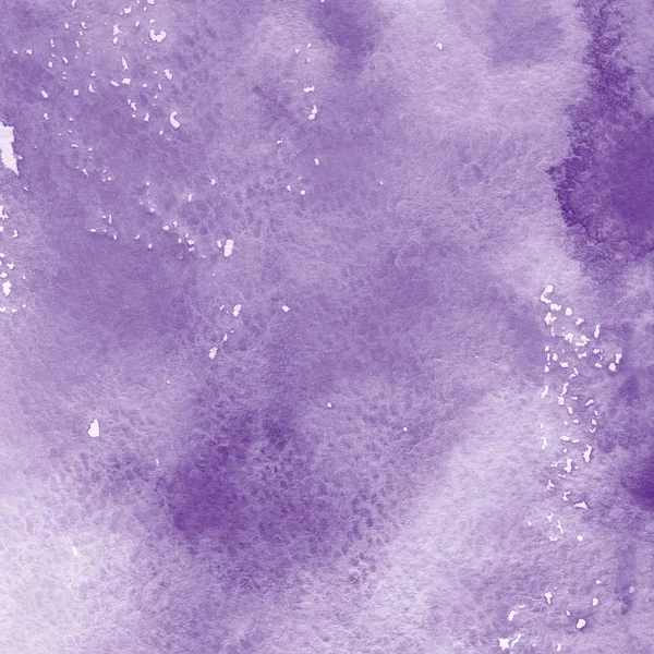 Peinture Aquarelle Violette Texture Fond Abstrait — Photo