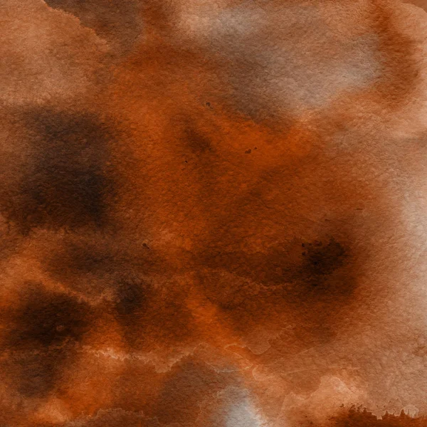 Peinture Aquarelle Orange Texture Fond Abstrait — Photo