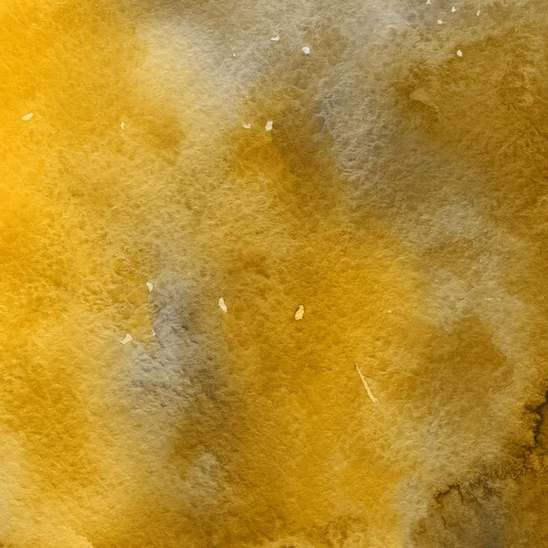 Dark Yellow Abstract Background Watercolor Paint Texture — Stock Photo, Image