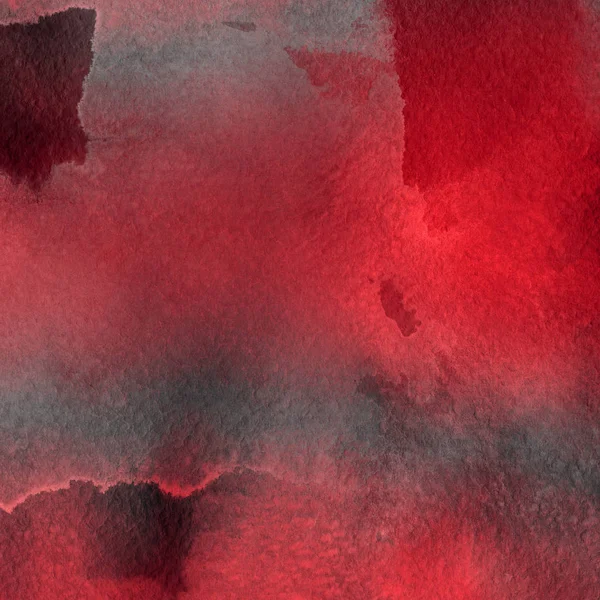 红色水彩画纹理 抽象背景 — 图库照片