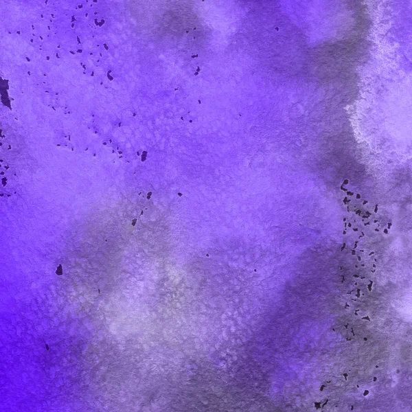 Peinture Aquarelle Violette Texture Fond Abstrait — Photo