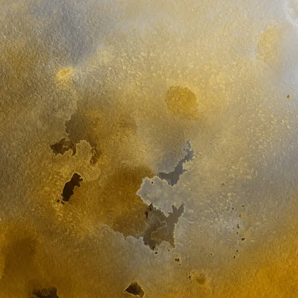 sulu boya boyama doku ile koyu sarı arka plan