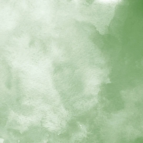 Fundo Abstrato Verde Com Textura Tinta Aquarela — Fotografia de Stock