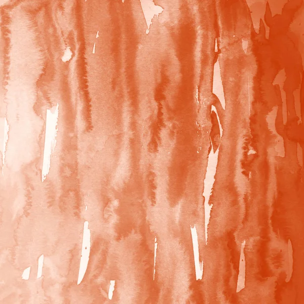 Orange Akvarell Färg Konsistens Abstrakt Bakgrund — Stockfoto