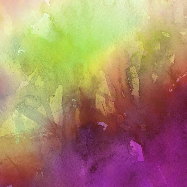 Sfondo Astratto Multicolore Con Texture Vernice Acquerello — Foto Stock