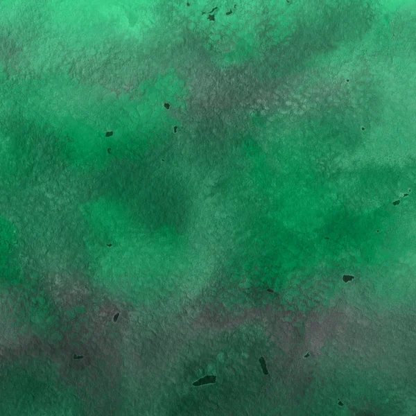 Fundo Abstrato Verde Com Textura Tinta Aquarela — Fotografia de Stock