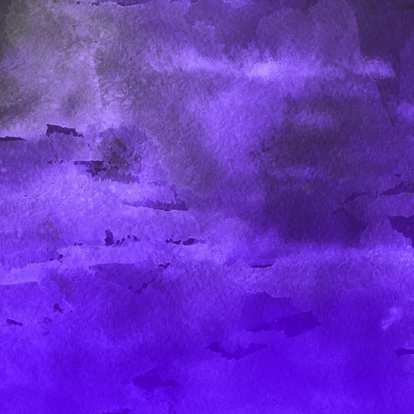 Textura Tinta Aquarela Violeta Fundo Abstrato — Fotografia de Stock
