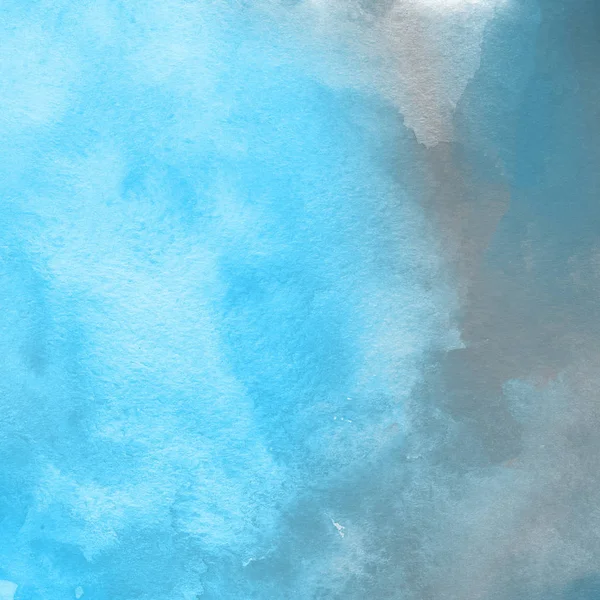 Fondo Abstracto Azul Con Textura Pintura Acuarela — Foto de Stock