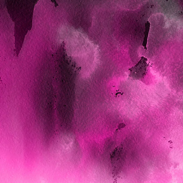 粉红色的水彩画纹理 抽象的背景 — 图库照片