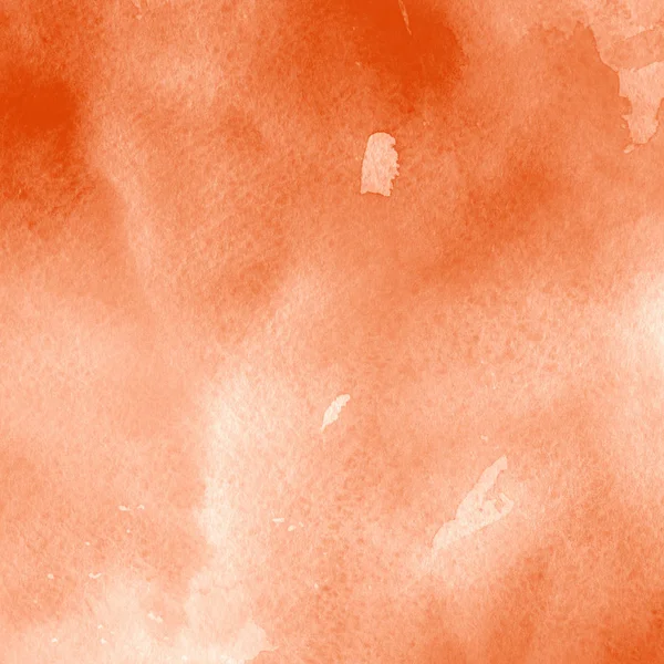 Vernice Arancione Acquerello Texture Sfondo Astratto — Foto Stock