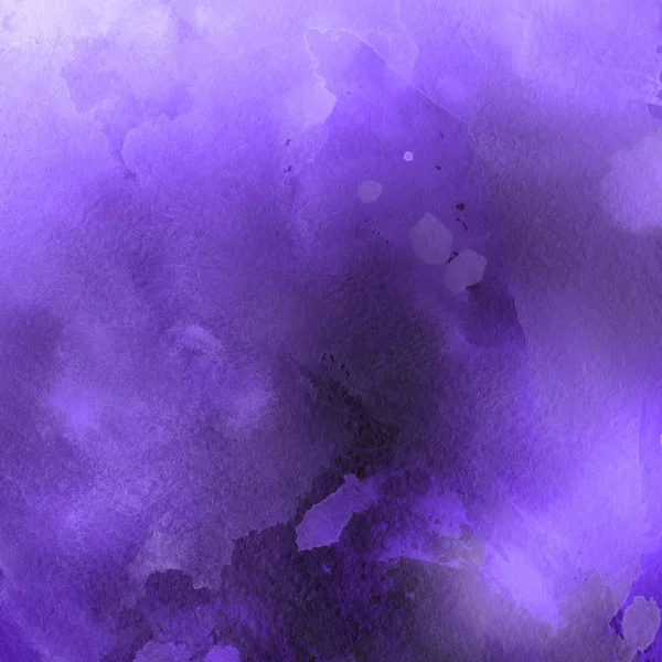 Peinture Aquarelle Violette Texture Fond Abstrait — Photo