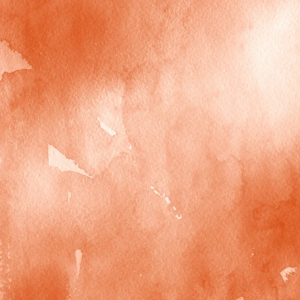 Pomarańczowa Farba Akwarela Tekstury Streszczenie Tło — Zdjęcie stockowe