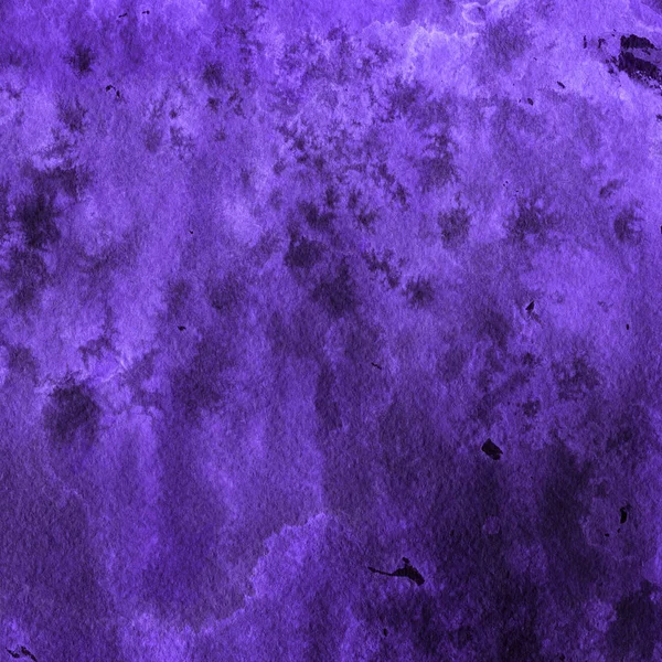 Peinture Aquarelle Violette Texture Fond Abstrait — Photo