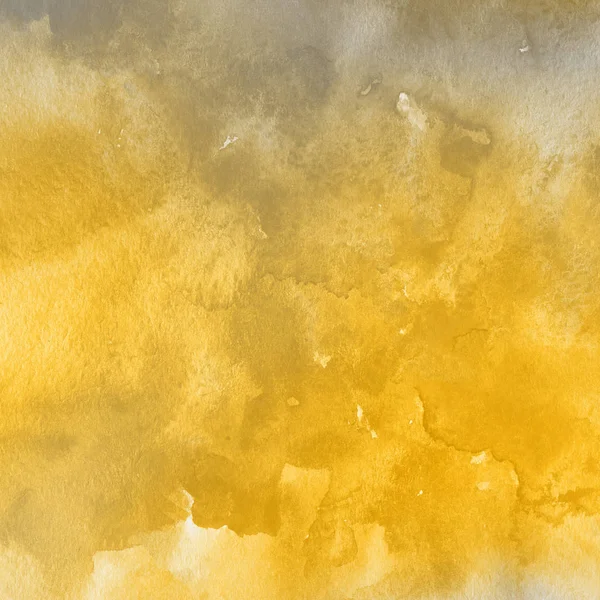 Fondo Abstracto Amarillo Oscuro Con Textura Pintura Acuarela — Foto de Stock