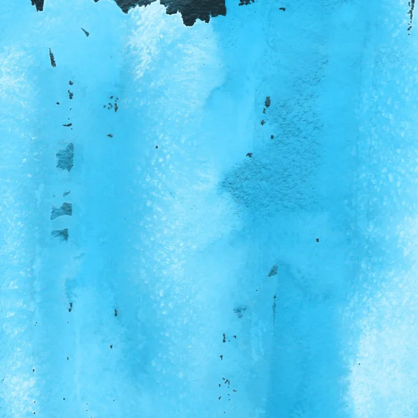 Fondo Abstracto Azul Con Textura Pintura Acuarela — Foto de Stock