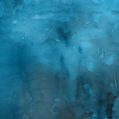 sulu boya boyama doku ile mavi arka plan